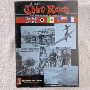 Vintage Avalon Hill Advanced Third Reich Board Game NEW